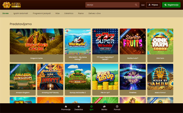 Aztec Riches Casino Slovenija