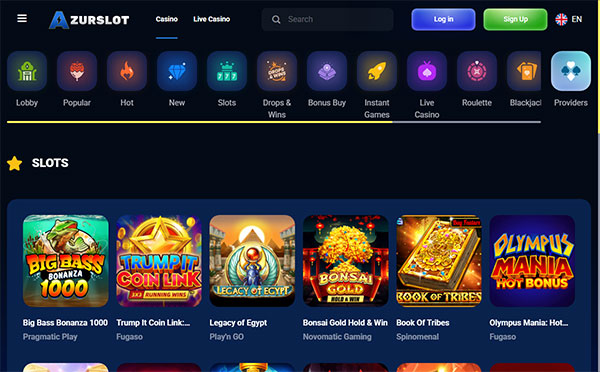 AzurSlot Casino Slovenija