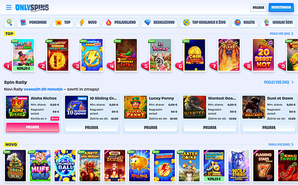 OnlySpins Casino Slovenija